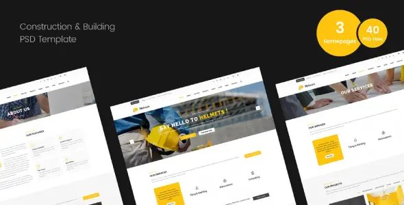 Restate – Construction Builder Elementor Template Kit